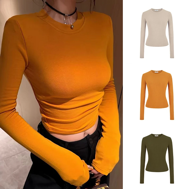 Moses Queen/魔西女王高级御姐风秋冬纯色修身显瘦百搭款内搭上衣