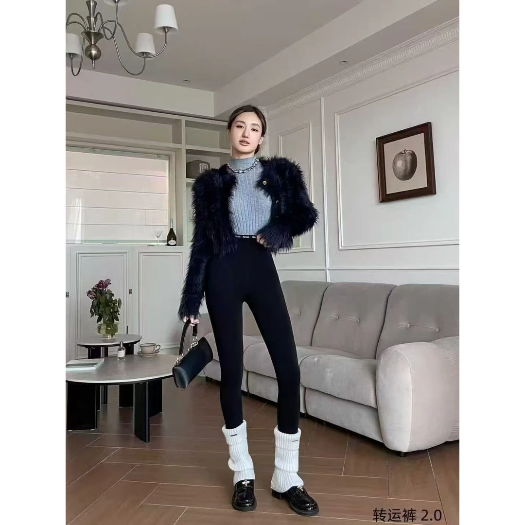 （发财）加绒加厚云朵裤保暖修身舒适驱寒冬季家用