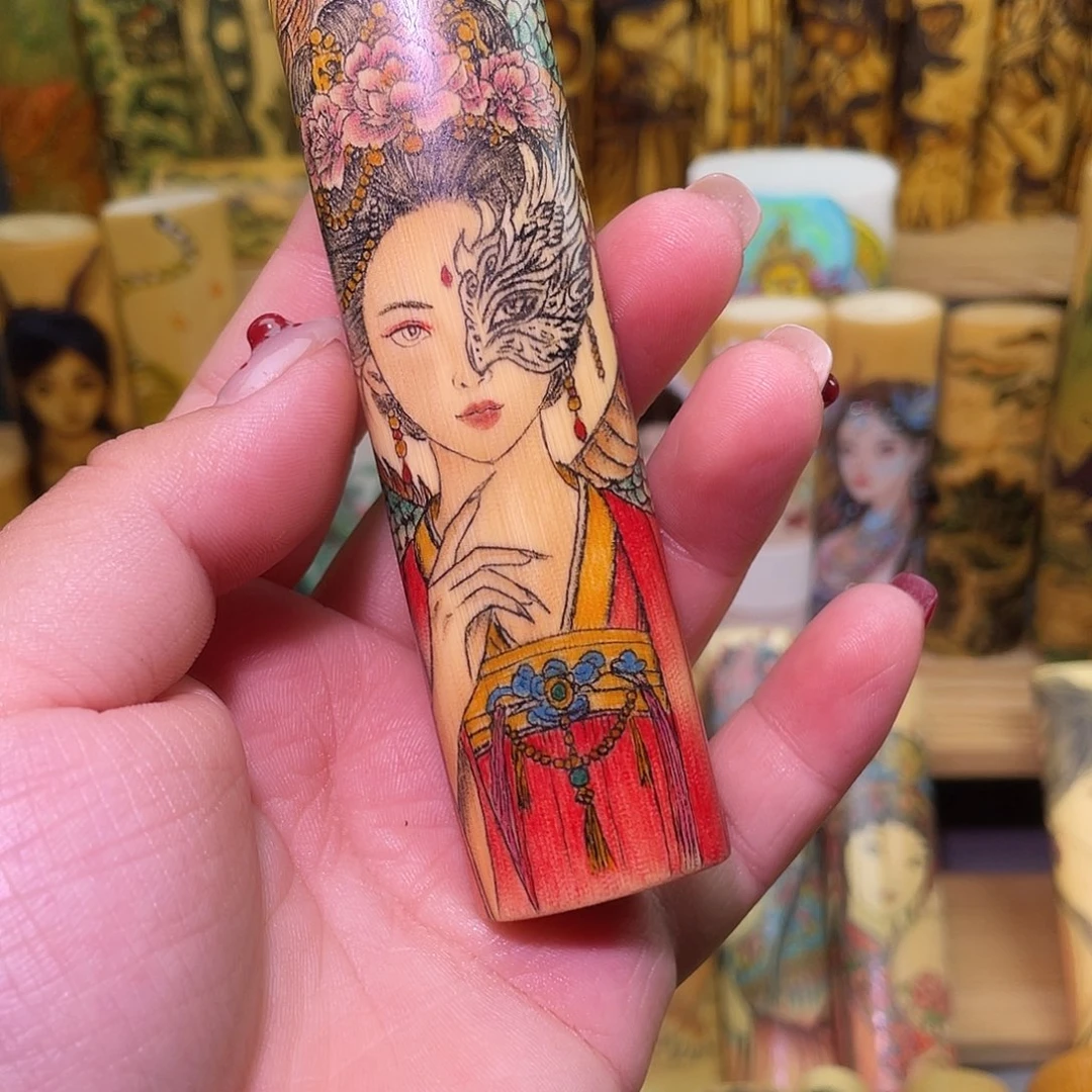 爱***魚实心竹手工作品针刺