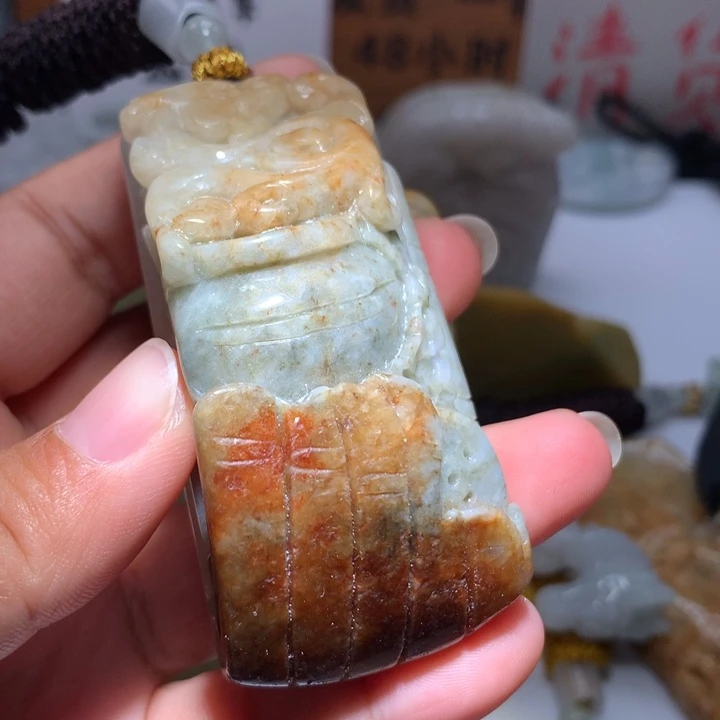 翡翠未镶嵌颈饰保真天然A货翡翠