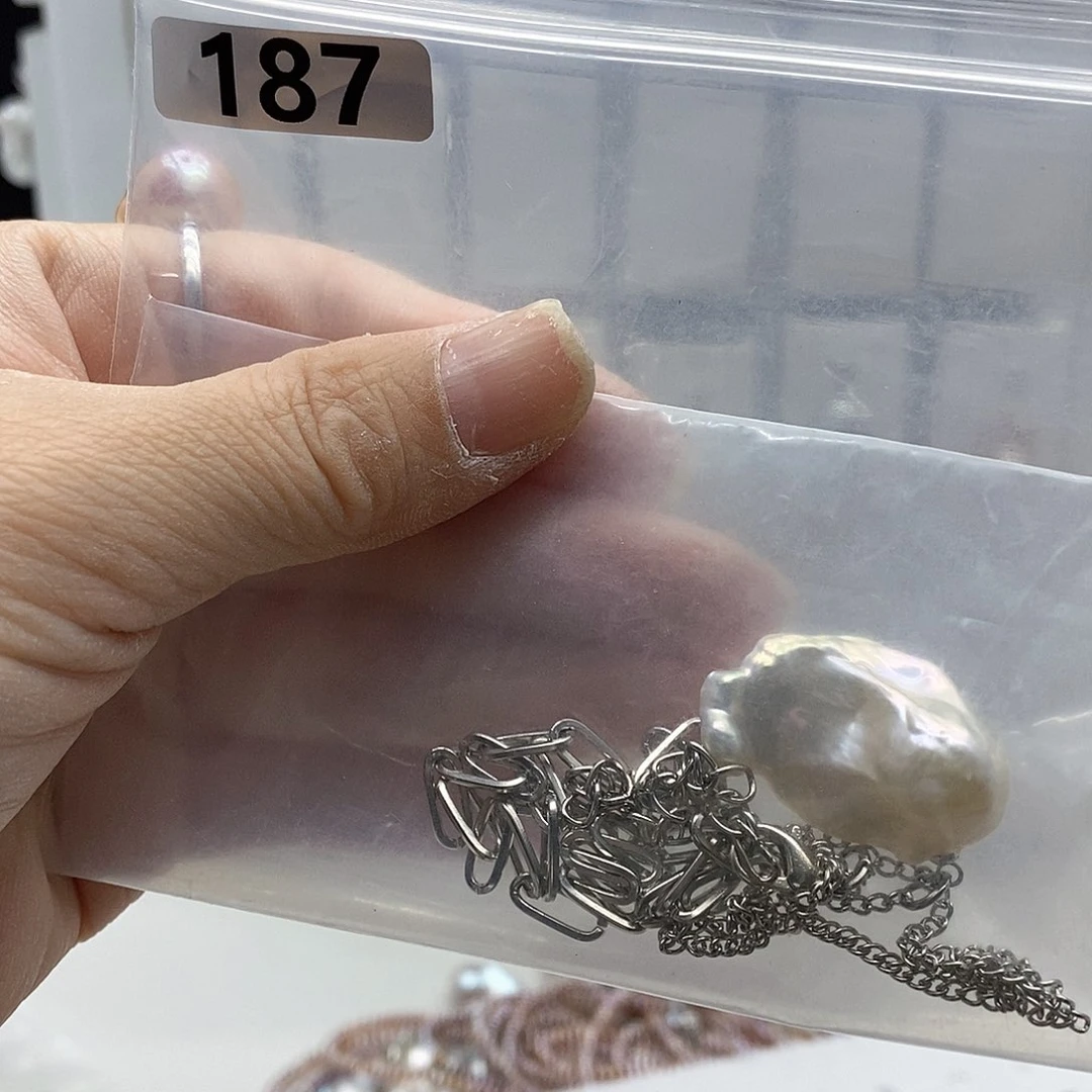 颈饰合金淡水珍珠