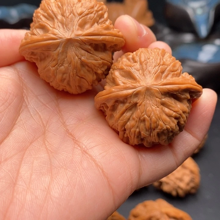 文玩核桃把件磨盘40尺