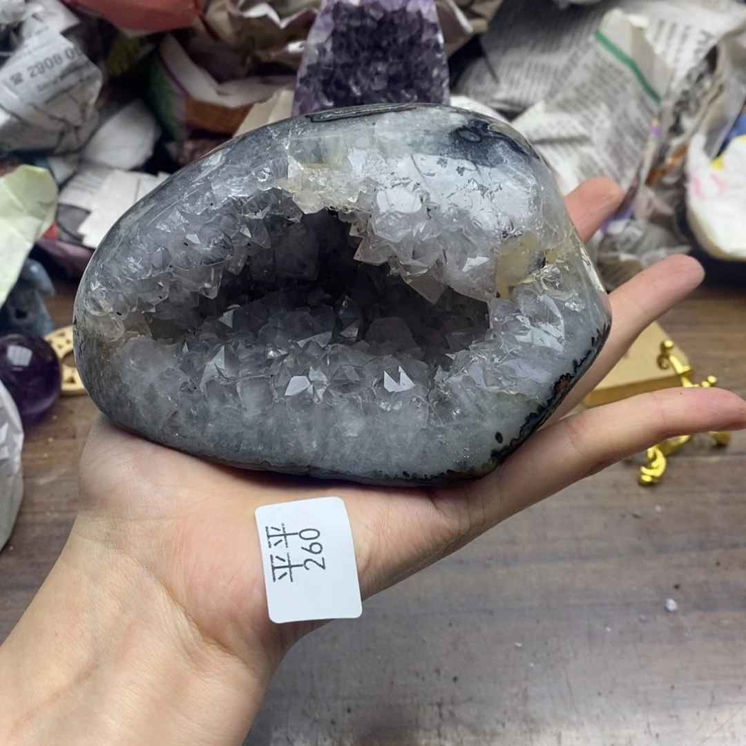 紫晶珠宝半成品未镶嵌