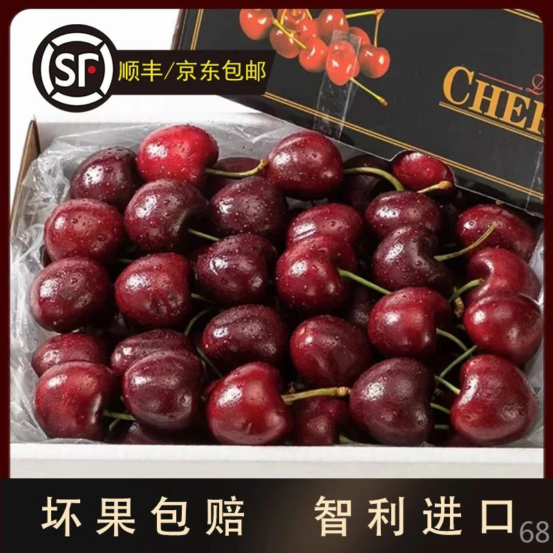 Q智利进口车厘子3J-4J5斤装拉宾斯海运装顺丰京东包邮 内附果径卡