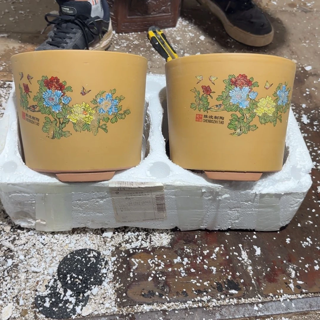 紫砂花盆口径17.13口径