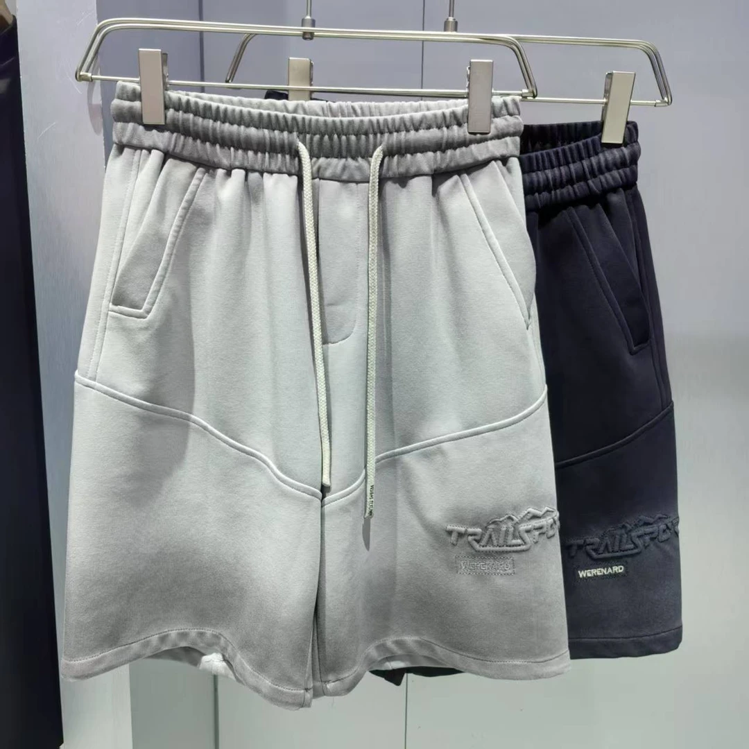 重磅针织拉链大口袋买手款休闲百搭时尚夏季短裤9036