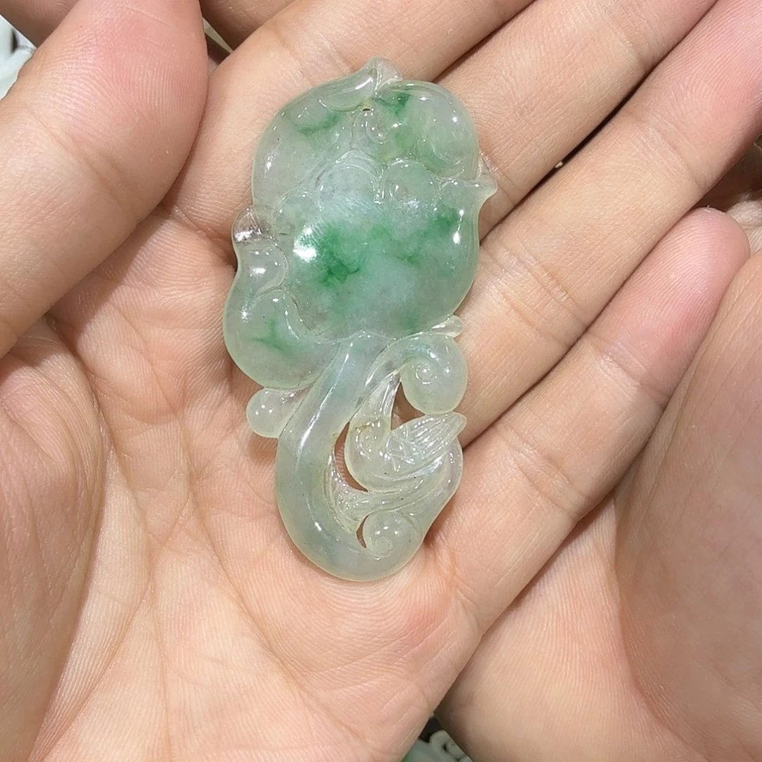 妙***)翡翠未镶嵌挂件0000