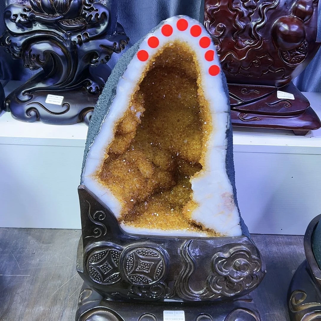 未镶嵌黄晶大型摆件（非配饰）