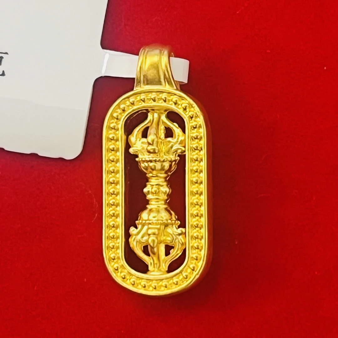 【夏夏专享】足金999饰品 金刚杵吊坠 0.53 GP