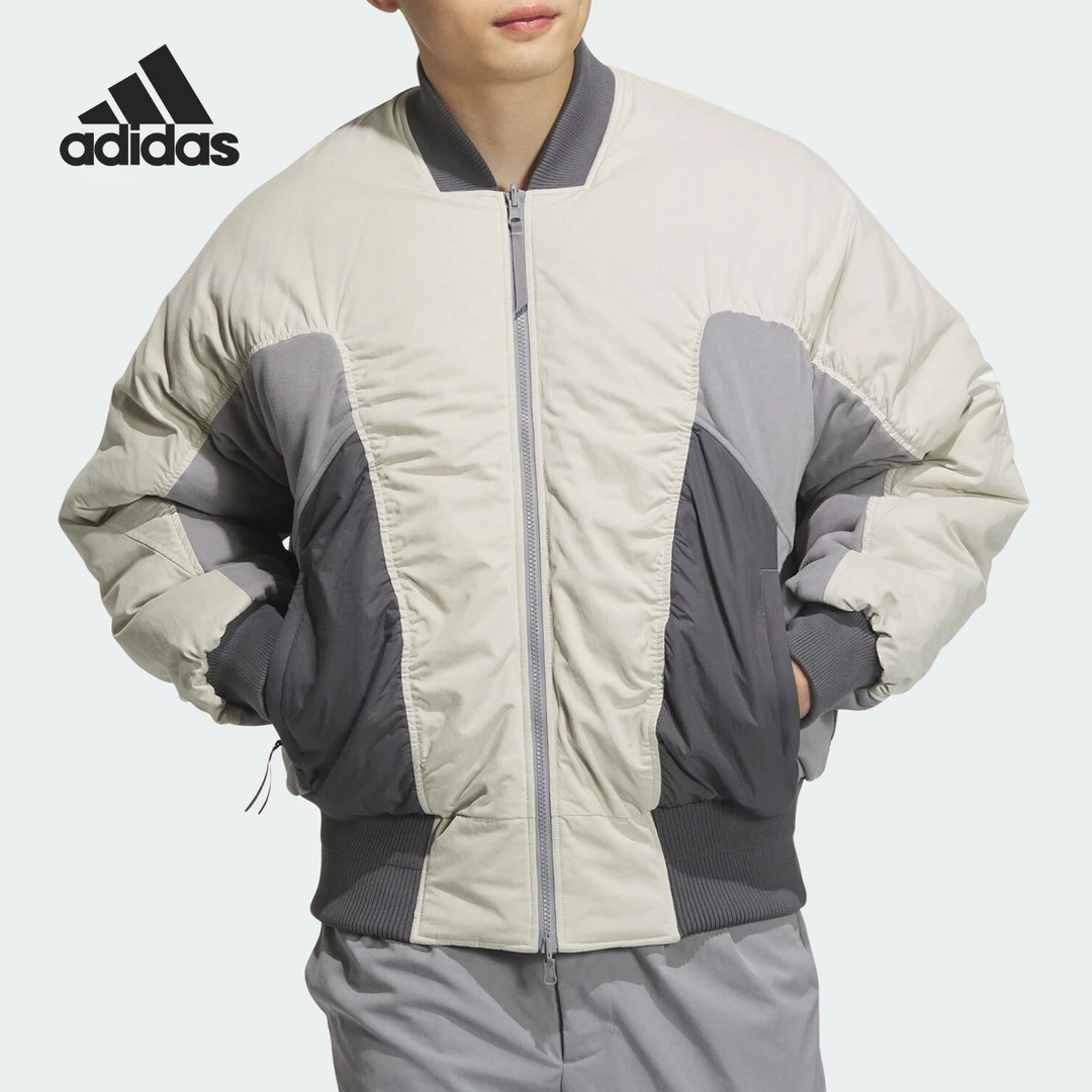 Adidas/阿迪达斯正品新款男士拼接保暖运动户外棉服JM6168