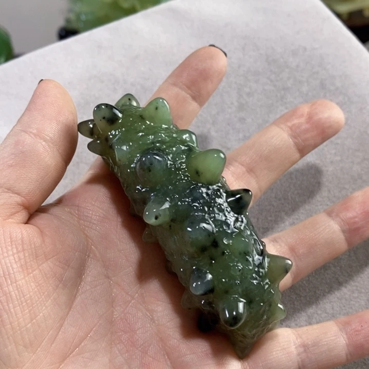 未镶嵌岫玉手把件