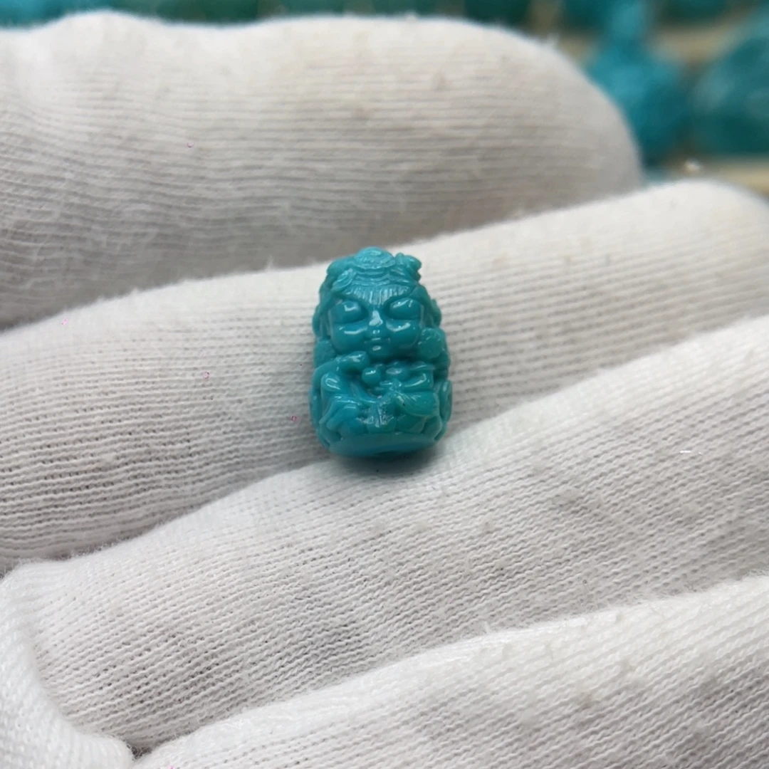 绿松石未镶嵌颈饰卡10.2-14.2-8.8