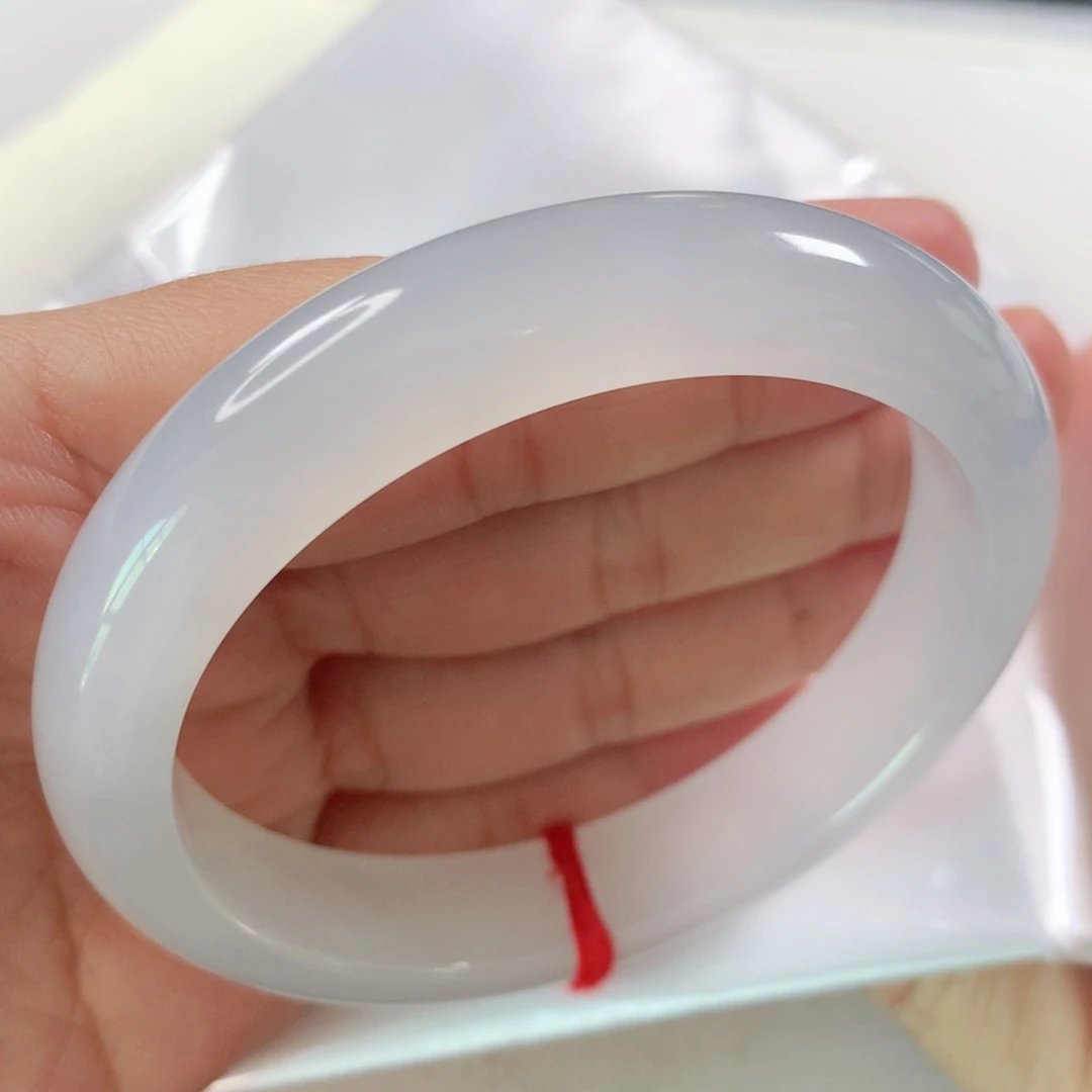 未镶嵌手镯翡翠冰透白月光219