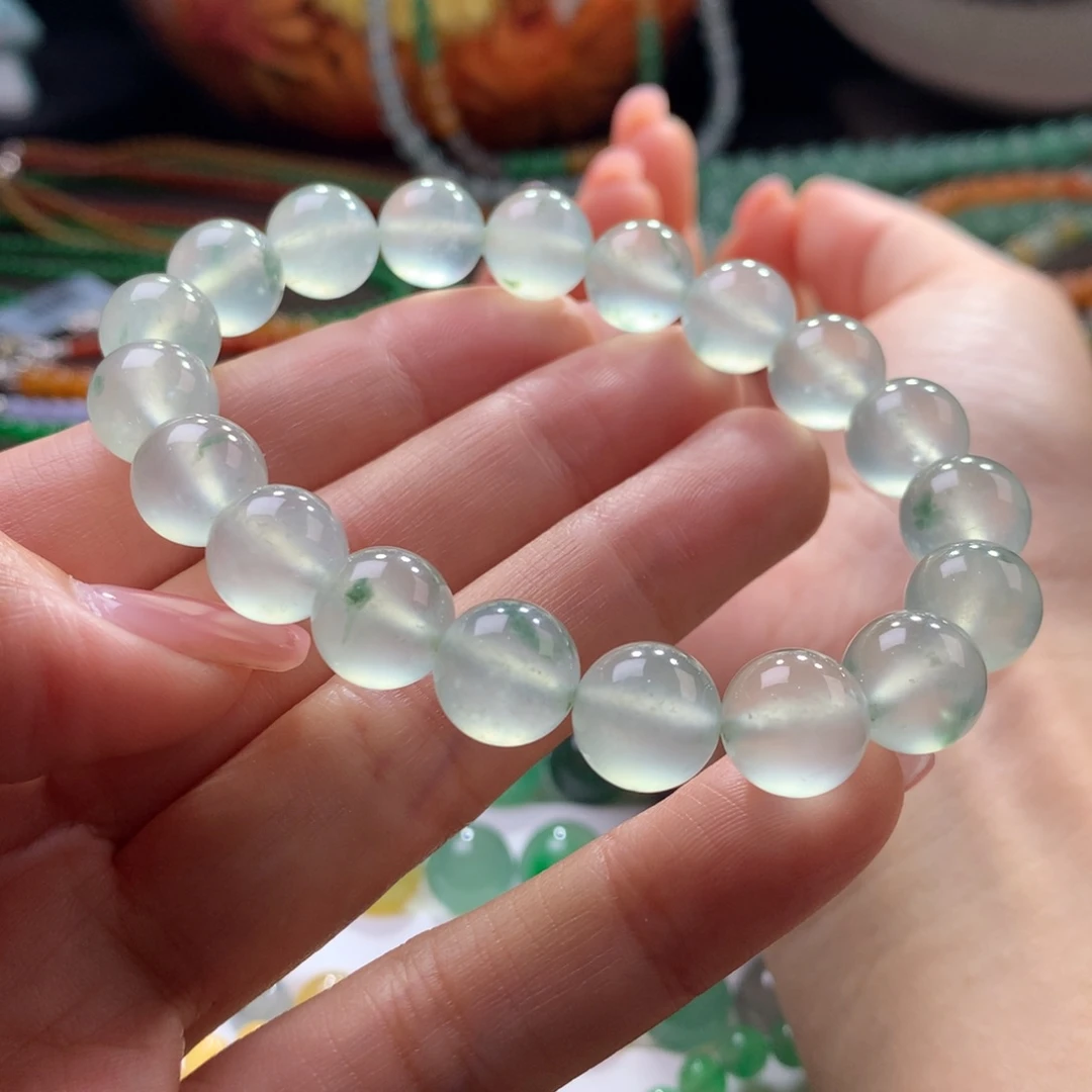 未镶嵌手链翡翠玻璃底飘花卡10