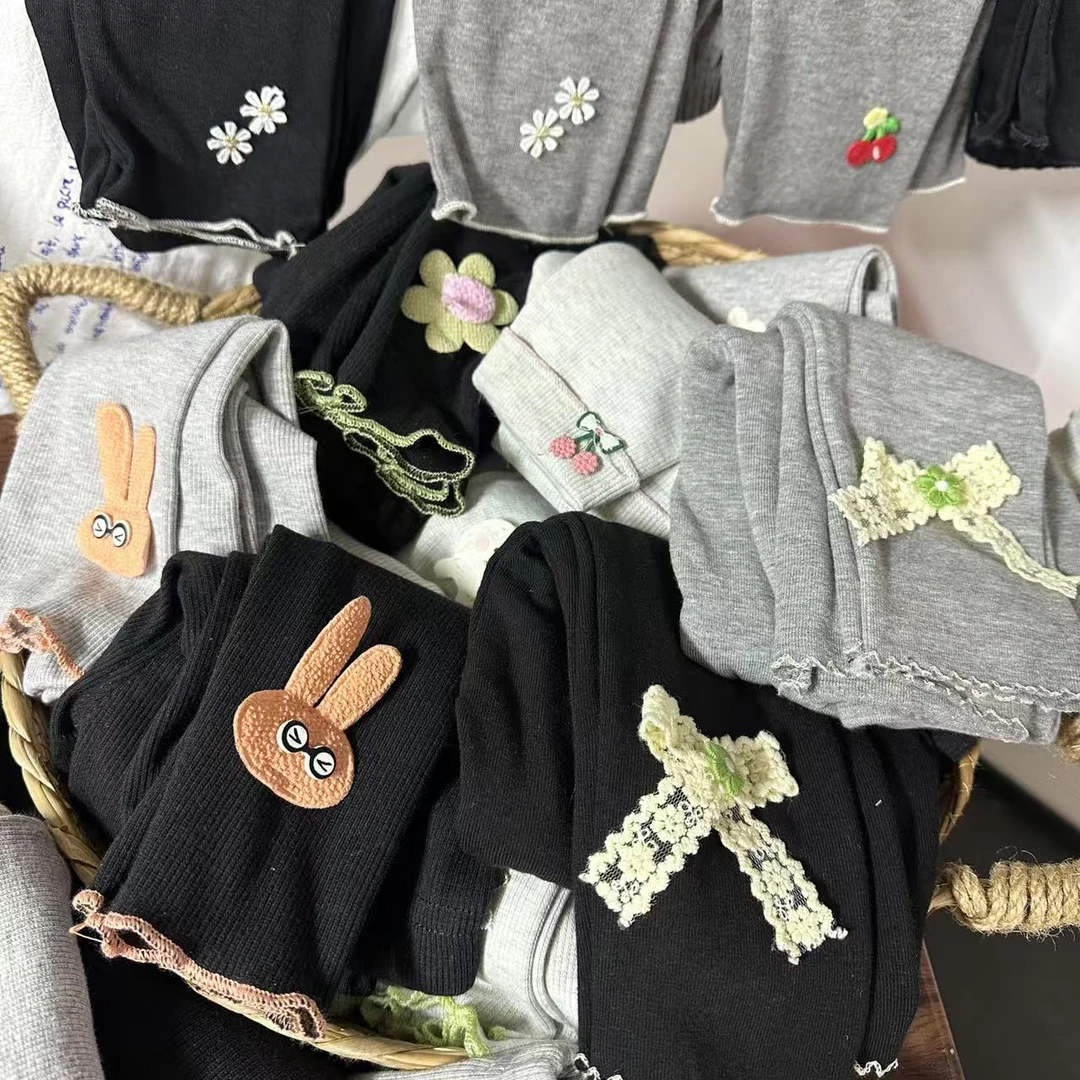 女童打底裤春秋薄款洋气百搭外穿宝宝裤子