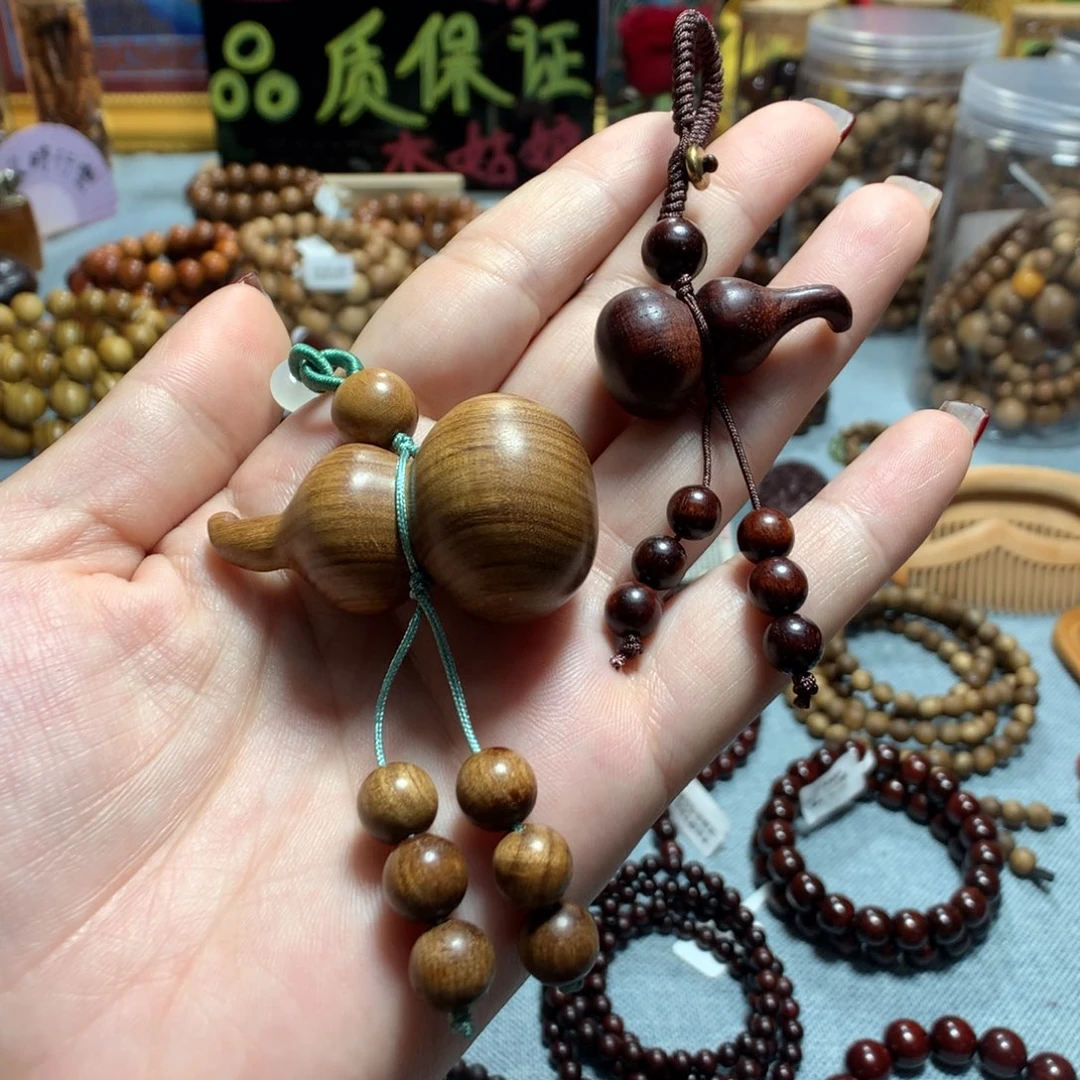 小叶紫檀把件玄*1老山檀葫芦