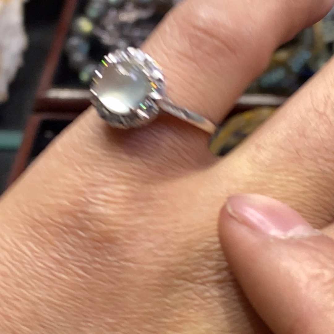 水晶手链未镶嵌葡萄石戒指