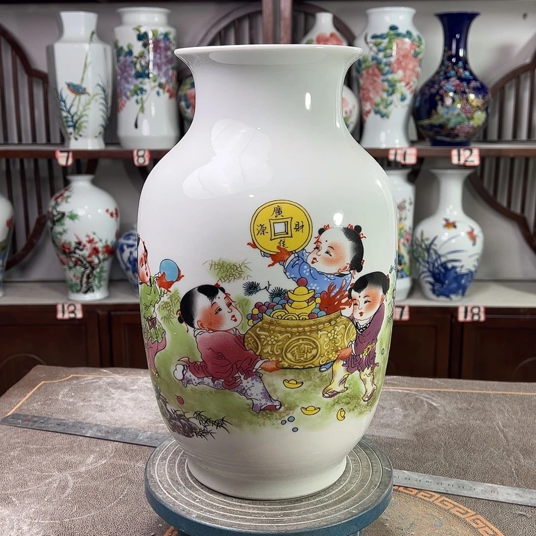 陶摆件景德镇陶瓷大冬进宝