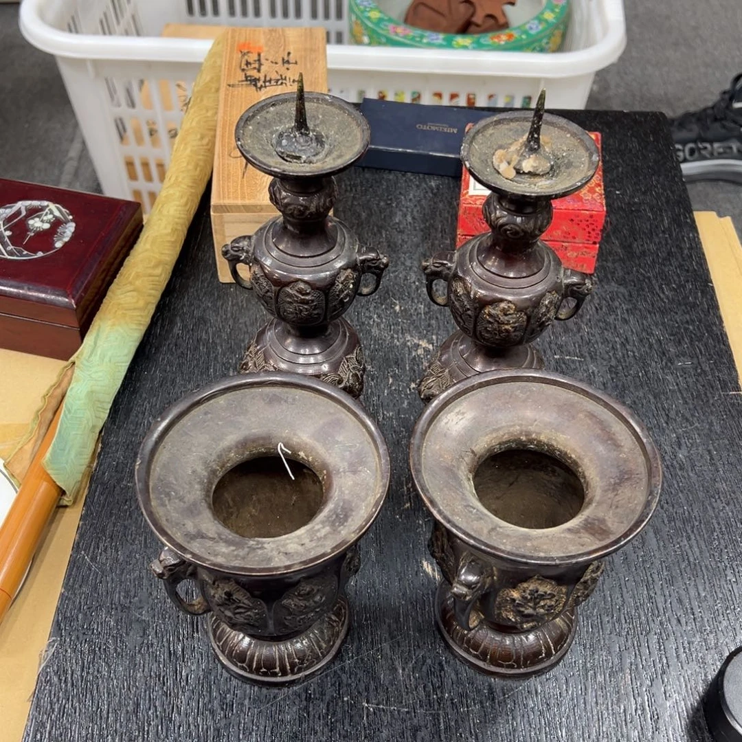 铜日本中古工艺品摆件