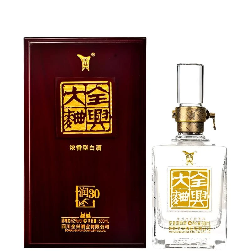 全兴大曲润30 浓香型白酒52度500ml