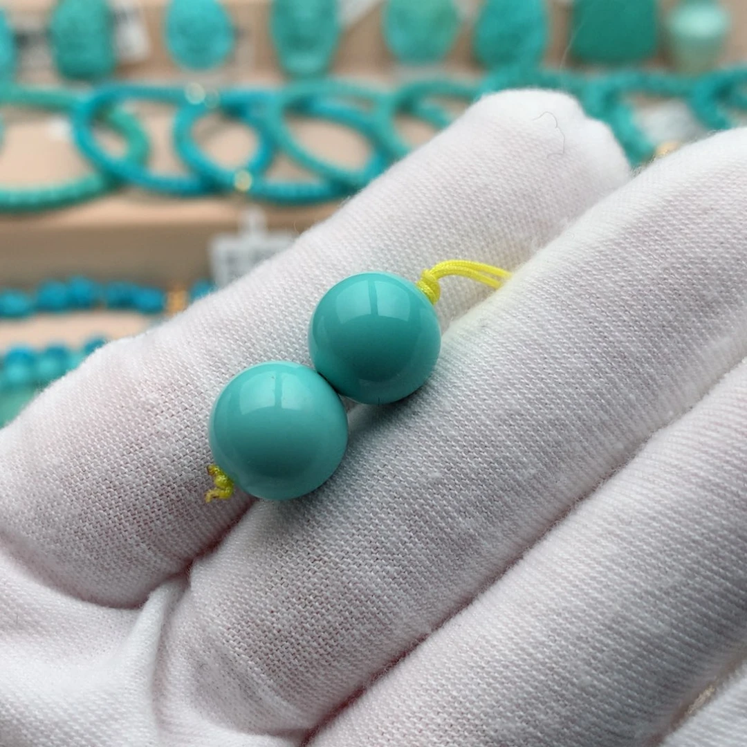 绿松石未镶嵌珠宝奇石11.4mm