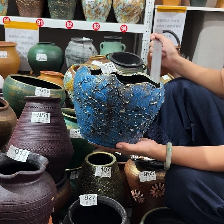 瑕疵蓝色蛋壳141高度17口径20
