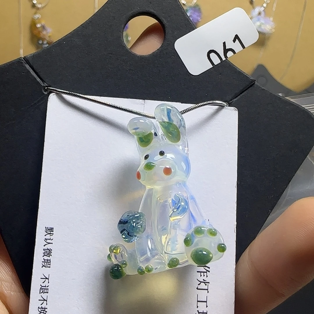 玻璃颈饰空心吊坠灯工非遗