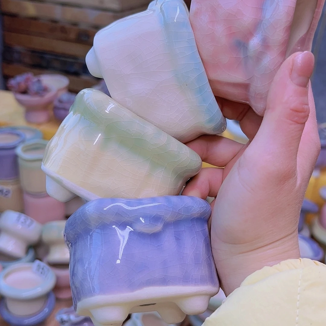 红陶陶瓷花盆当场满12包邮