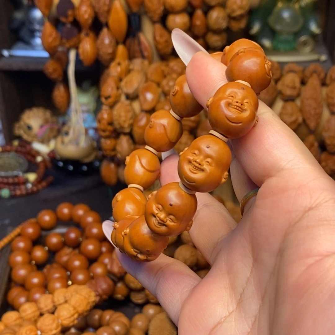 橄榄核手串/手链十分开心