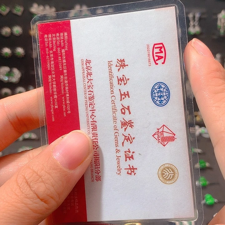 翡翠戒指银S925镶嵌黄*金佛公