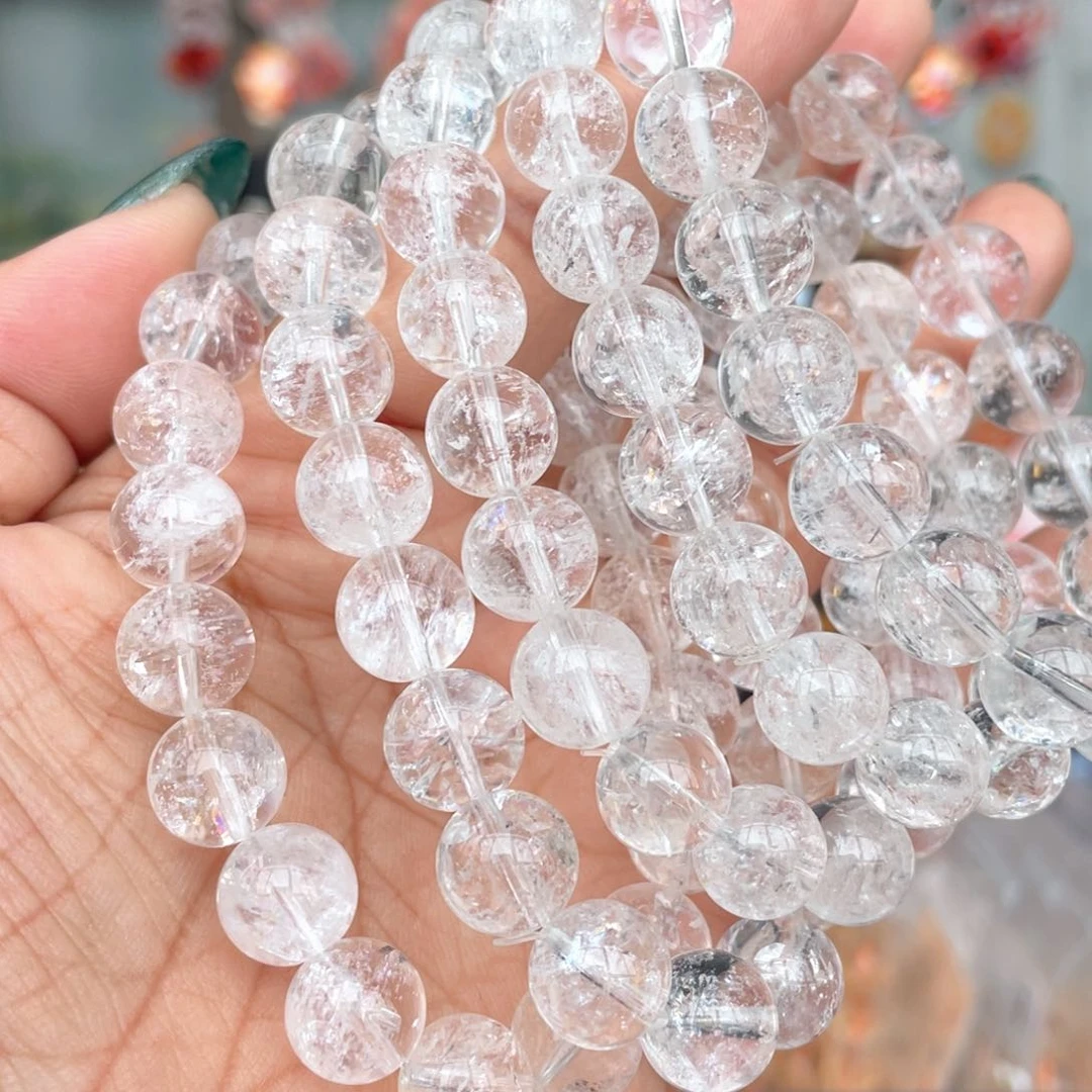 水晶手串未镶嵌10mm白阿塞手串多样性发其一