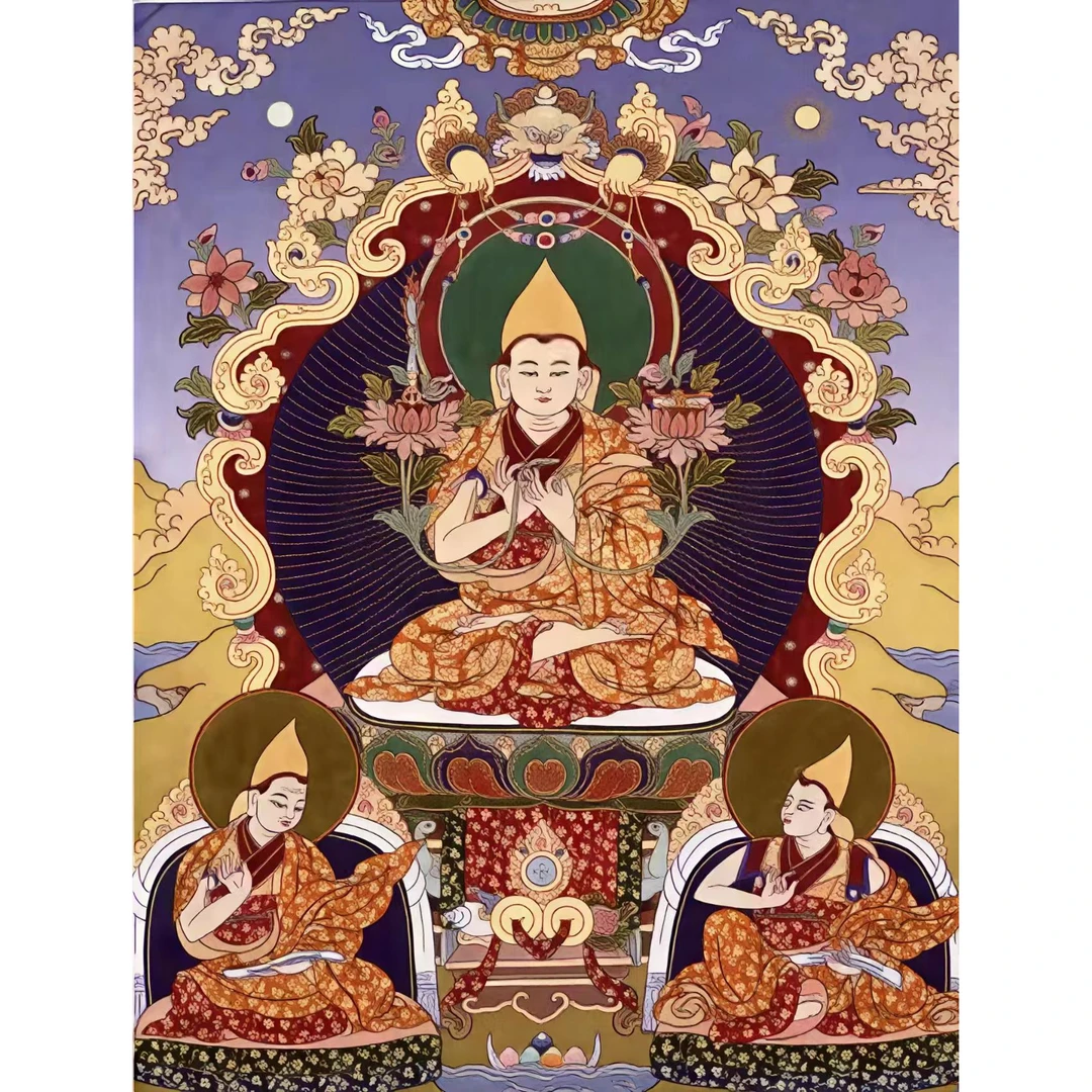 唐卡的宗喀巴大师TK16086