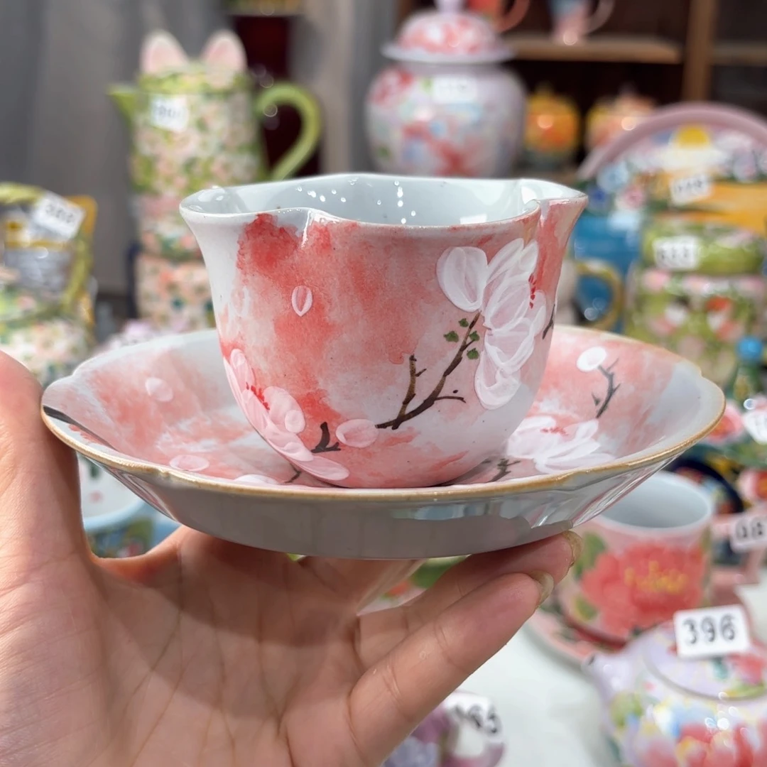 景德镇手绘高温釉下彩陶瓷茶具