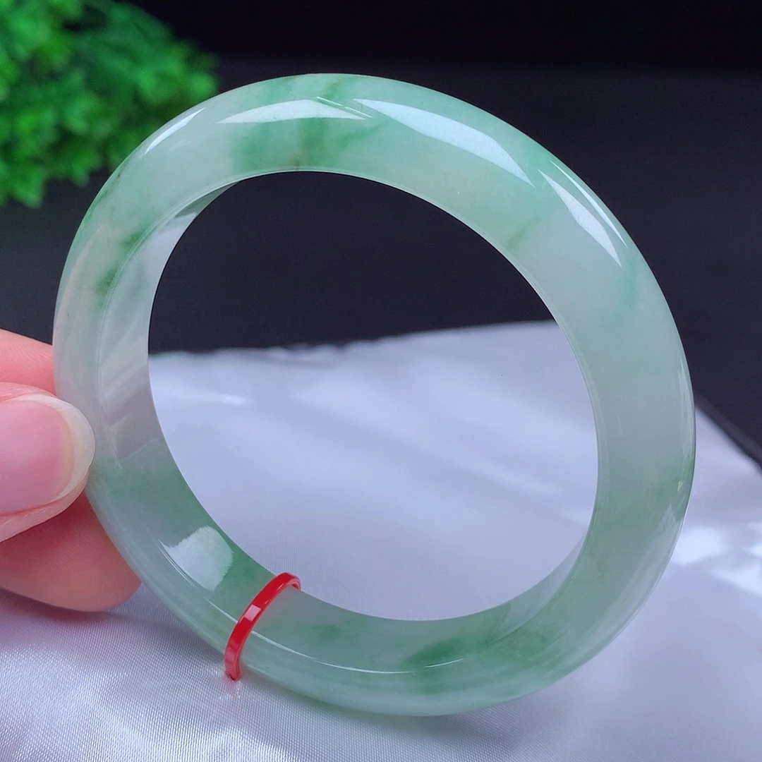 翡翠未镶嵌手镯56圈口431214