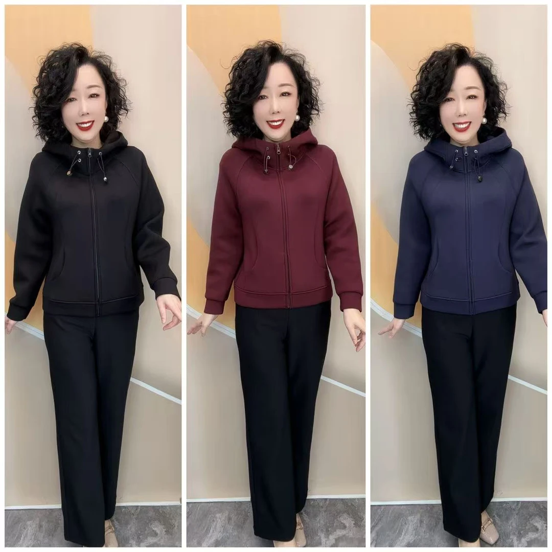 639新款纯色百搭高弹力不加衬时尚大方休闲外套,衣长60