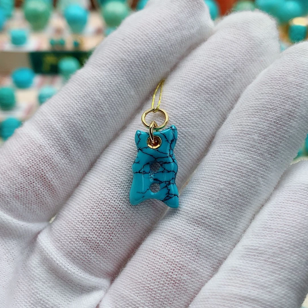 绿松石未镶嵌步步高升