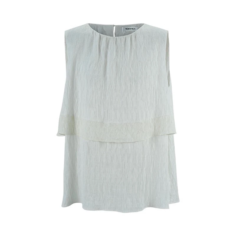YOEYYOU设计师品牌25春夏新款双层褶皱上衣1699UPY买手店