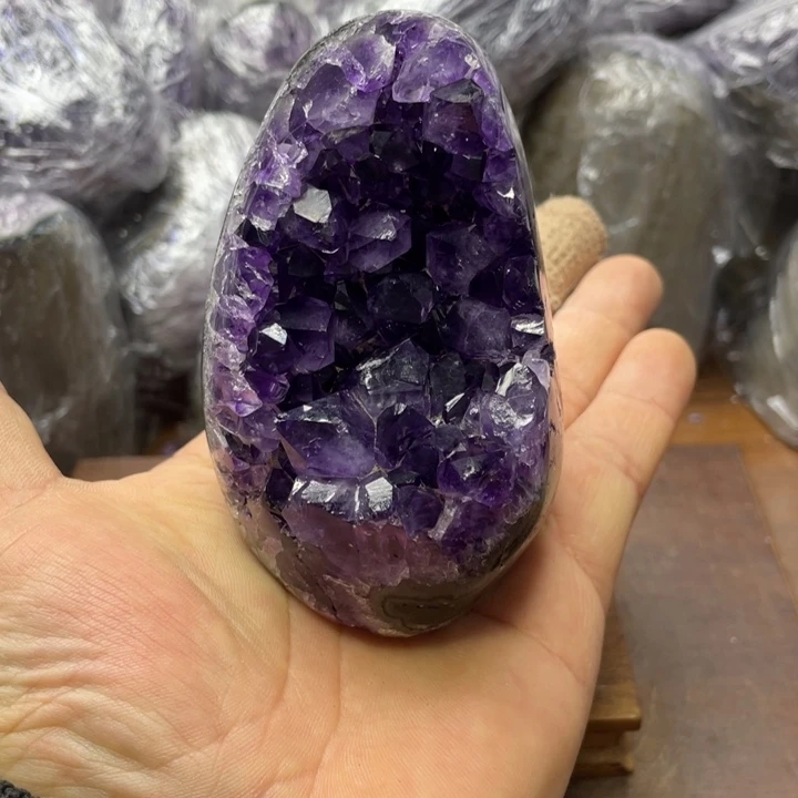 未镶嵌紫晶摆件紫晶