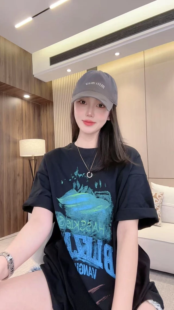 时尚T恤吸汗夏季常规型宽松休闲印花韩版宽松型短袖