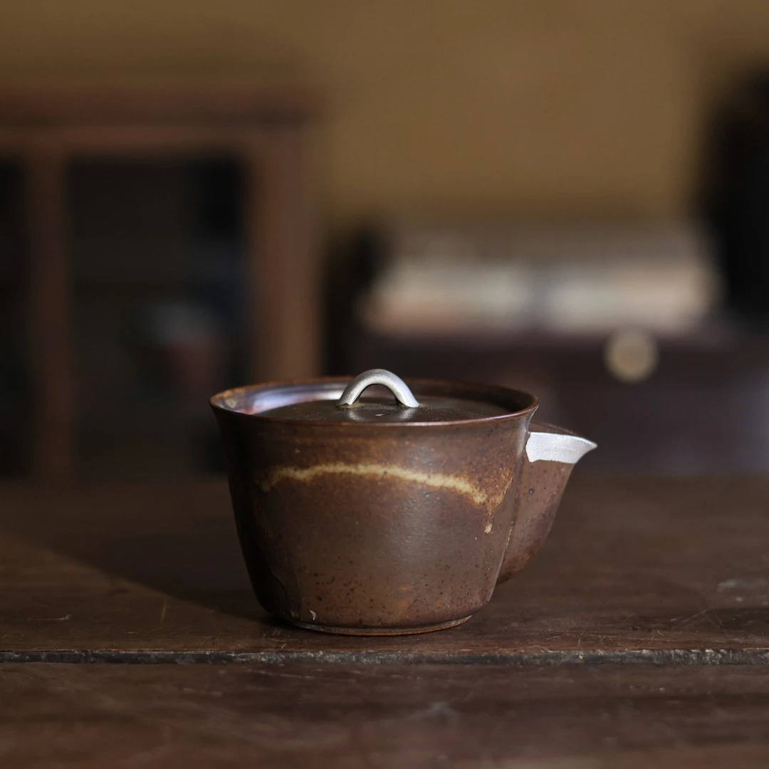 【小田甄陶】手抓盖碗满容140c（Q1123）