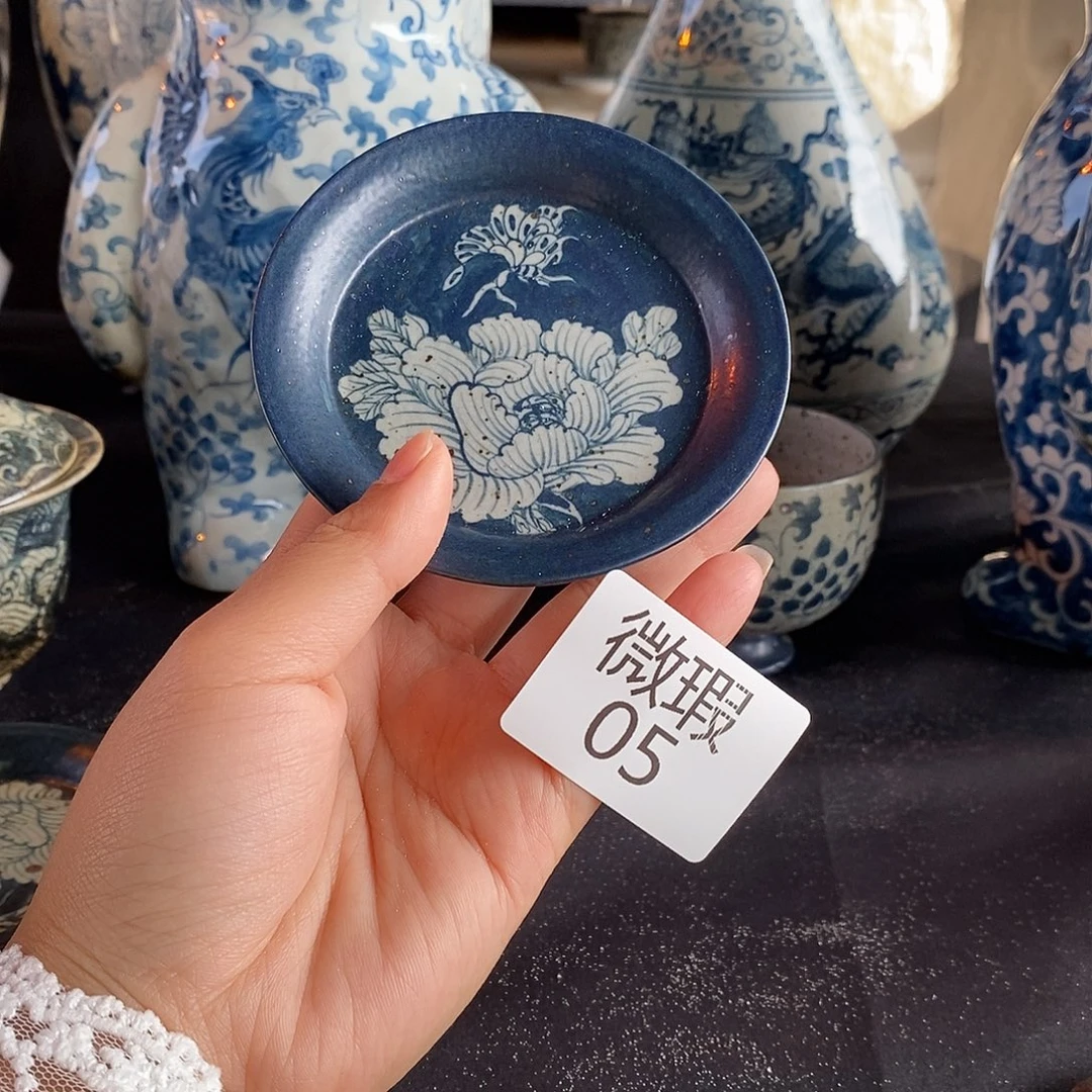 陶手工手绘青花高温陶瓷