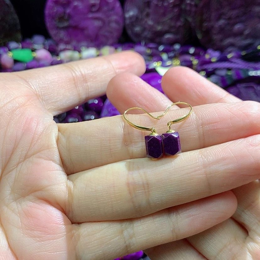 【闪购商品】苏纪石（舒俱来）18K金镶嵌耳钩