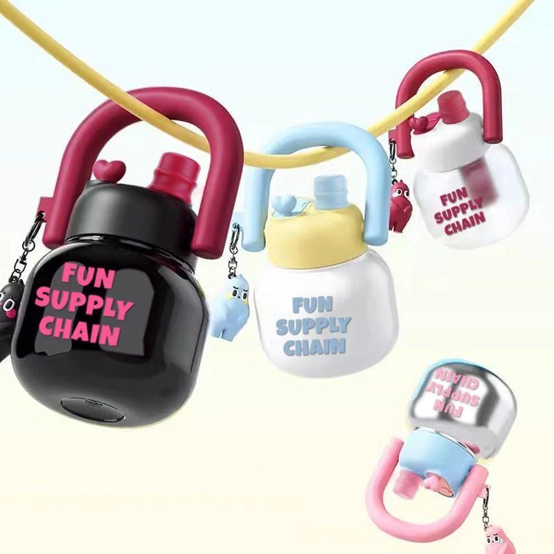 拎拎壶高颜值大肚女生双饮漆面酷炫水杯便携PC杯不锈漆面