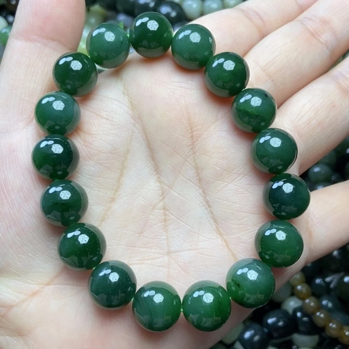 和田玉未镶嵌手链卡12