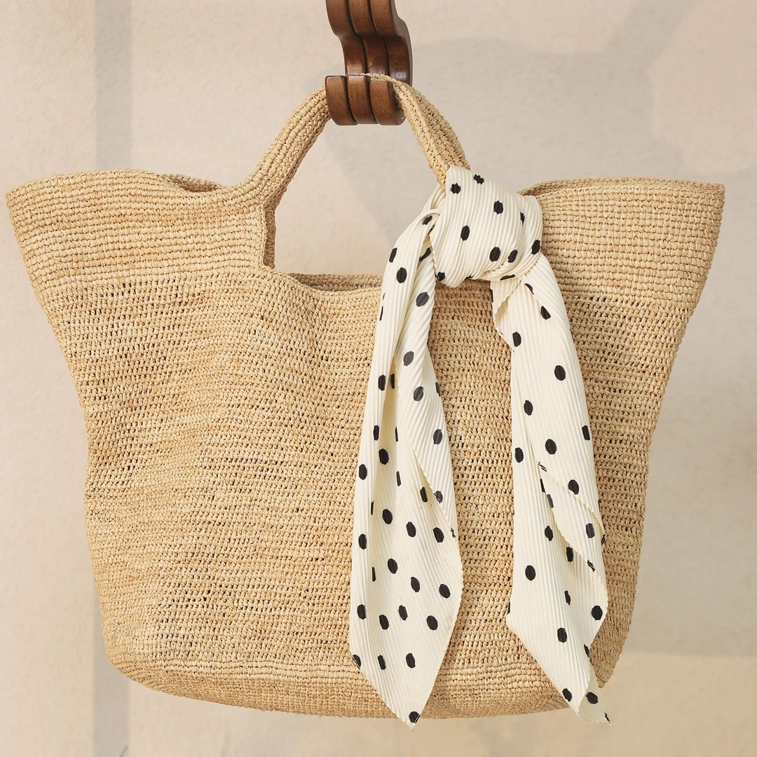 网红草编手工编织包简约夏日度假包休闲百搭ins手提包包肩包沙滩