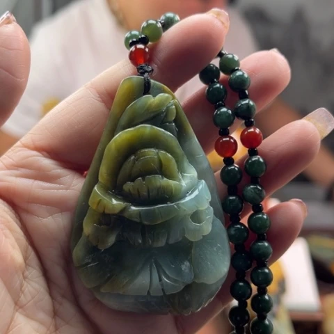 岫玉挂件未镶嵌挂件