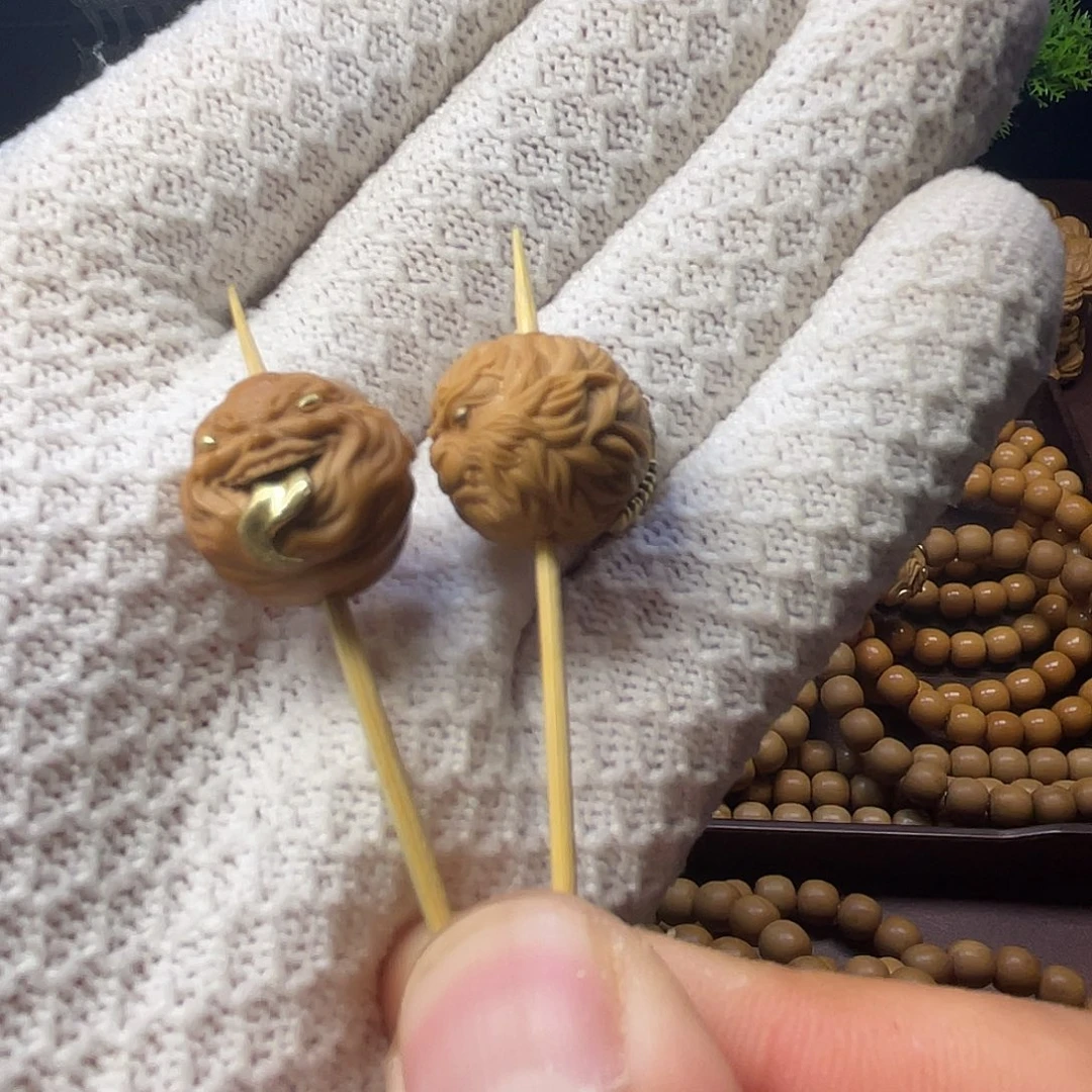 核桃手串/手链猴头雕刻单颗二选一