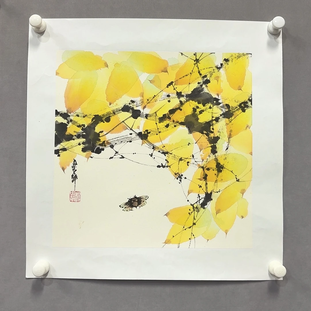 国画亲笔手绘放心去藏