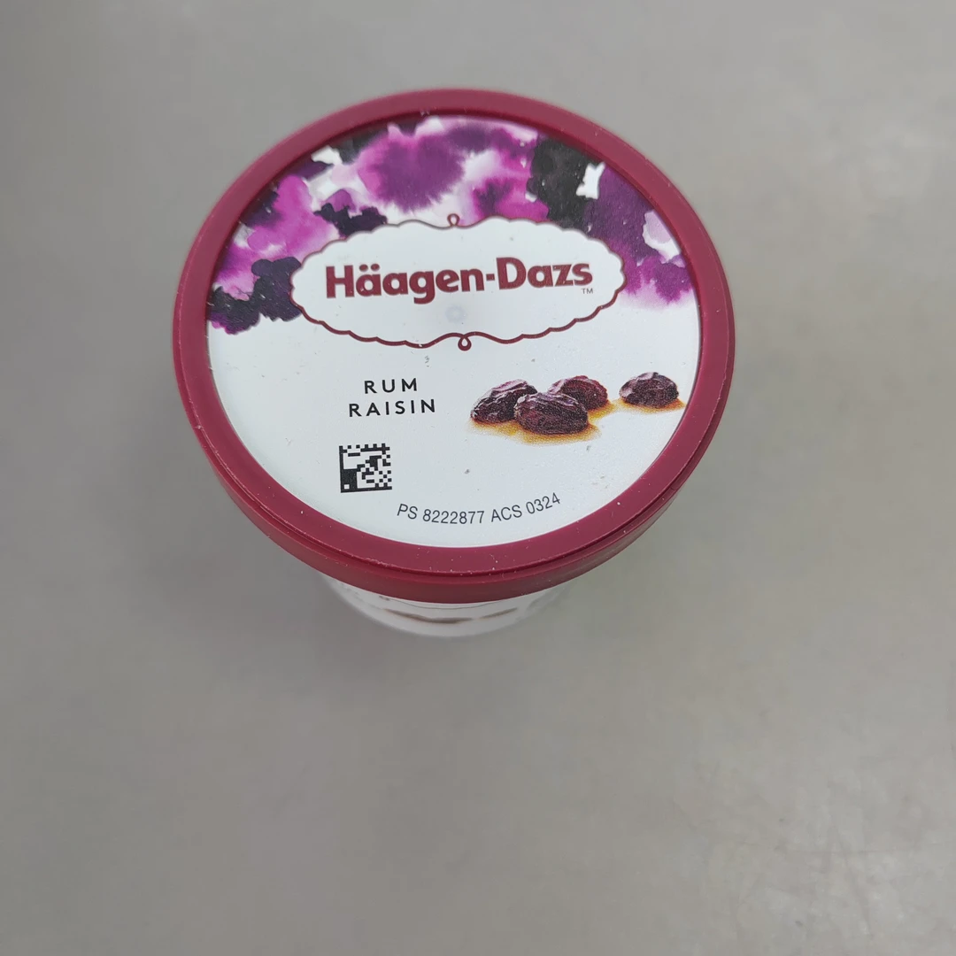 哈根达斯朗姆味冰淇淋水果罐头