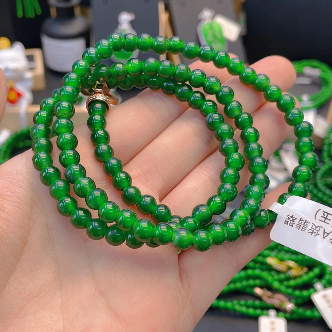 翡翠手链未镶嵌项链卡6